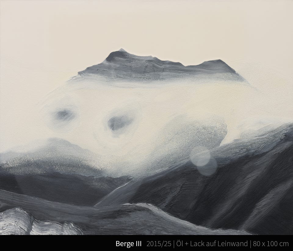 Berge III - Berge sind nicht nur beeindruckende Landschaften, sondern auch Orte der inneren Stärke und Inspiration. Sie bieten Gelegenheit, sich selbst zu entdecken und die Schönheit der Natur zu erleben. Der Weg auf einen Berg ist eine Metapher für das Überwinden persönlicher Herausforderungen und geistigen Wachstums. Aus diesen Gedanken ist drei gute Bilder entstanden. Für mich als Malermensch bleibt trotzdem das Meer Motiv und Sehnsuchtsort Nummer 1 …