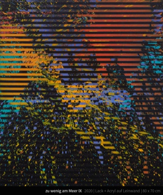 zu wenig am Meer IX - too little by the sea Streifen Stripes expressiv gestisch expressive abstrakt abstract Farbrausch Color frenzy