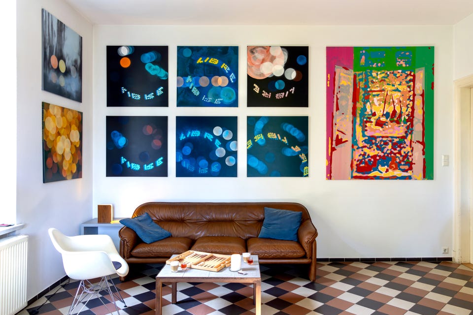 Leben mit Bildern! Living with paintings!